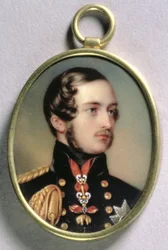 Porträtminiatur von Prinz Albert, 1842